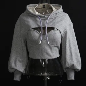 Crop Hoodie Pullover