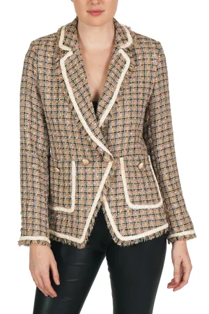 Plaid Tweed Blazer