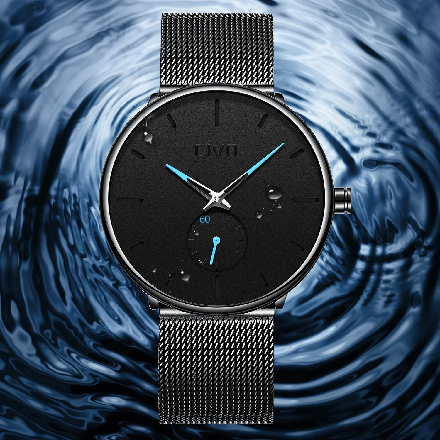 0124C | Quartz Men Watch | Mesh Band