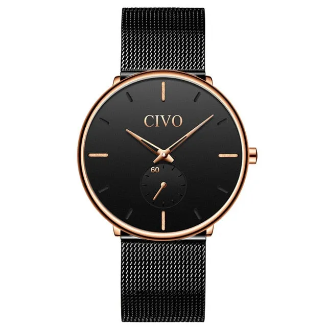 0124C | Quartz Men Watch | Mesh Band