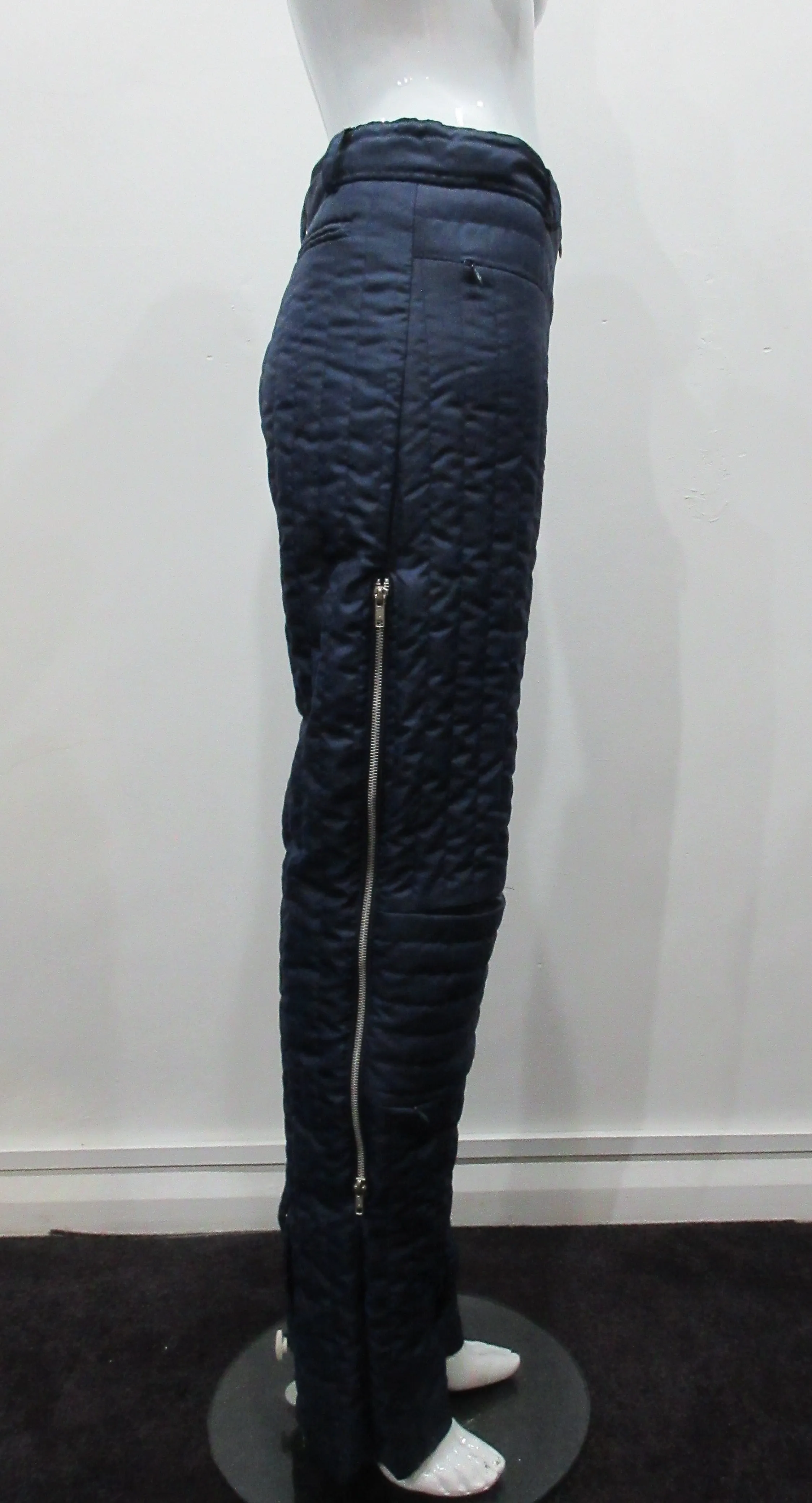 060308 Navy Padded Trouser