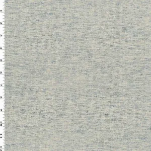 1 YD PC--Taupe Ivory/Blue Slub Texture Woven Home Decorating Fabric