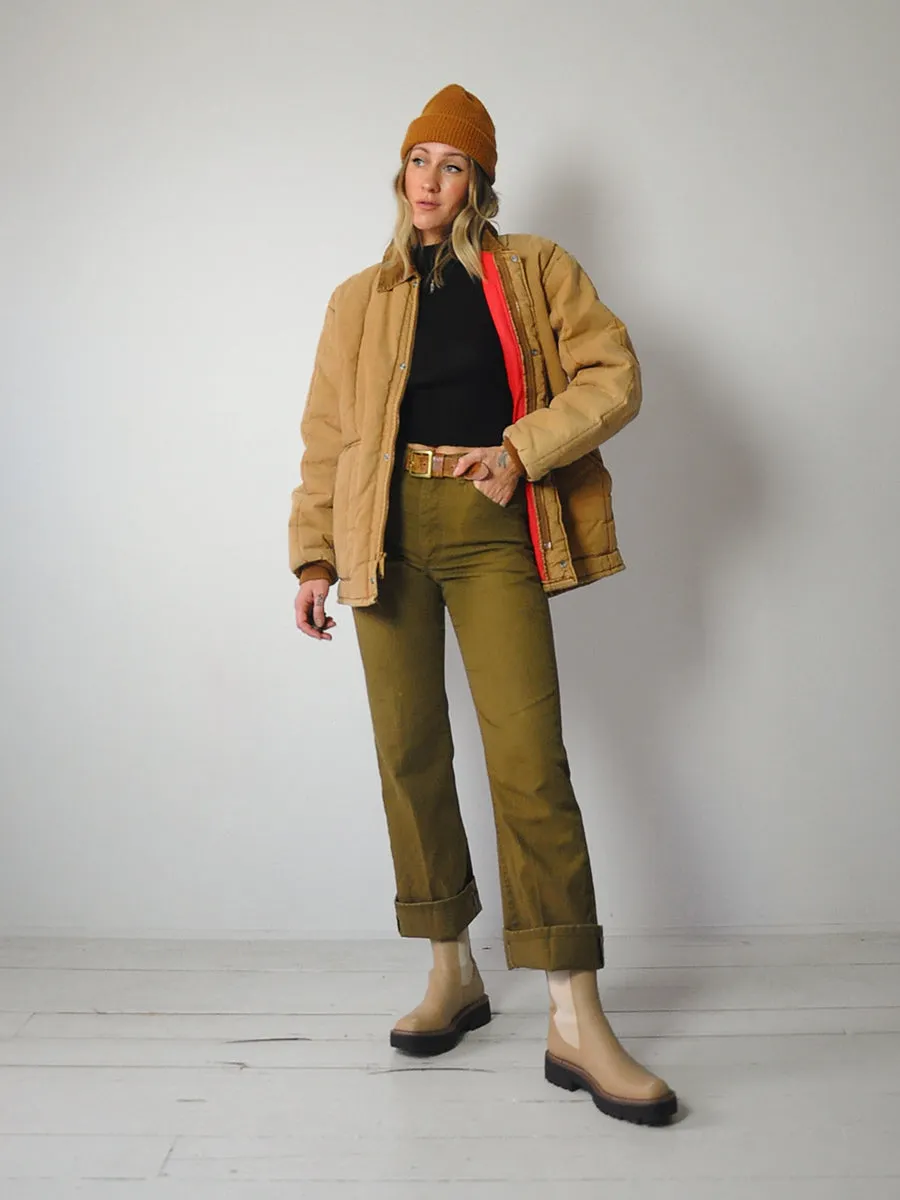 1970's Key Quilted Canvas Chore Coat