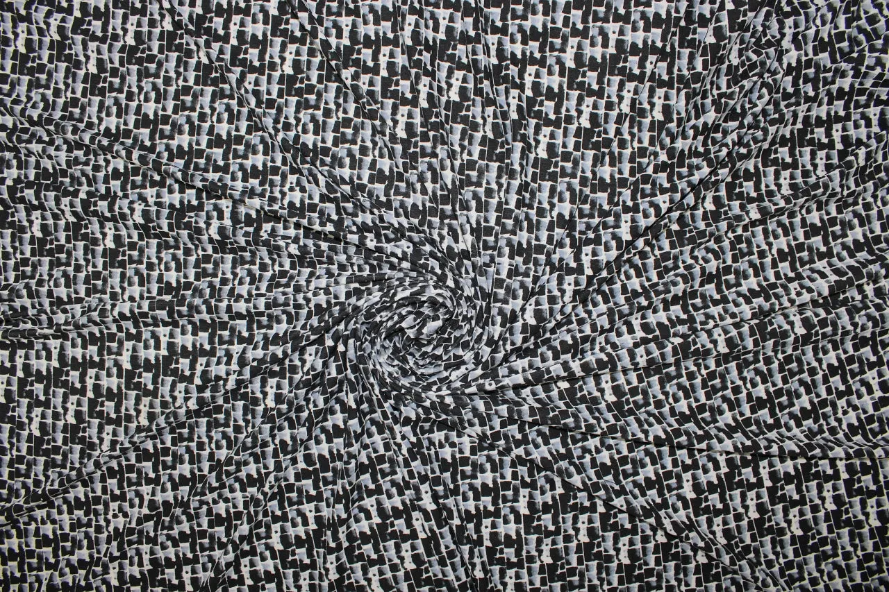 2 1/4 yards of Cobblestones at Midnight Soft ITY Jersey - Grays