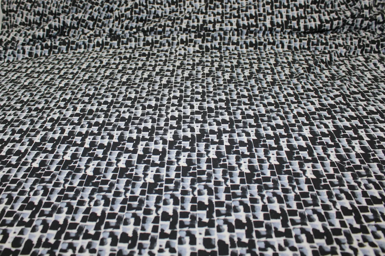 2 1/4 yards of Cobblestones at Midnight Soft ITY Jersey - Grays