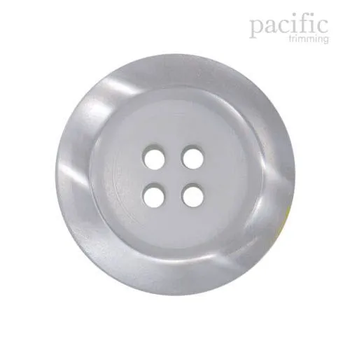 4 Hole White Polyester Faux Pearl Button 120426PL