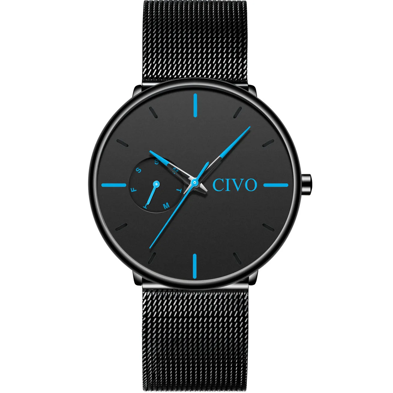 8052C | Quartz Men Watch | Mesh Band