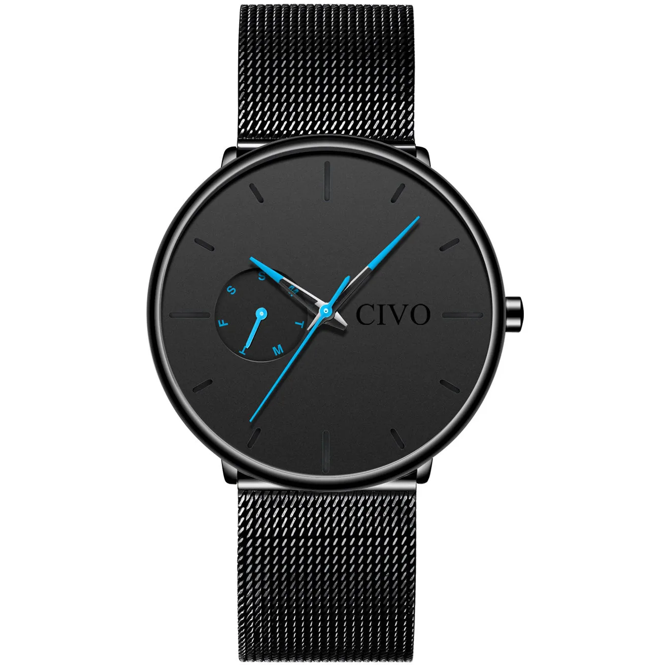 8052C | Quartz Men Watch | Mesh Band