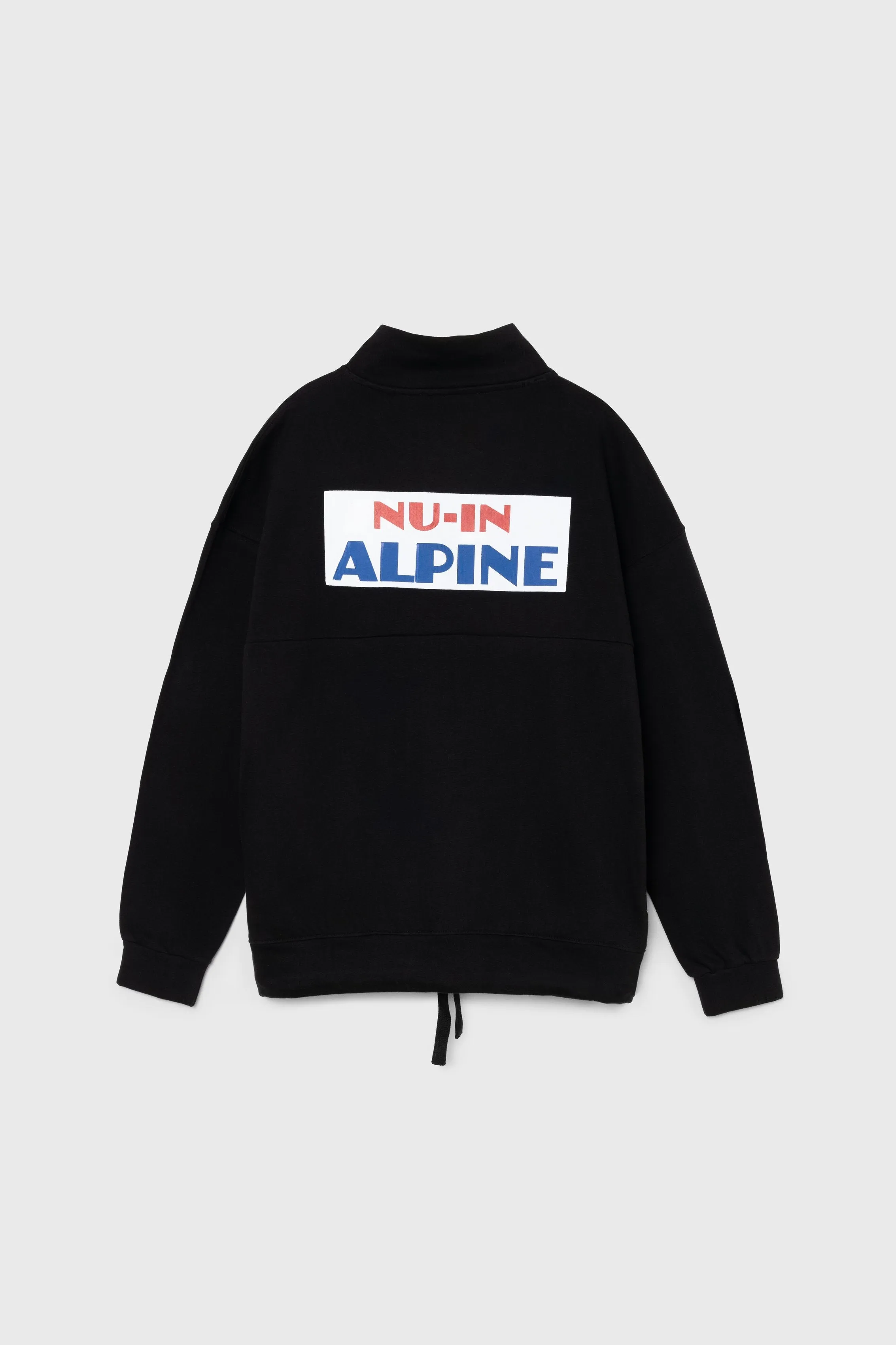 Alpine Print High Neck Fleece Pullover