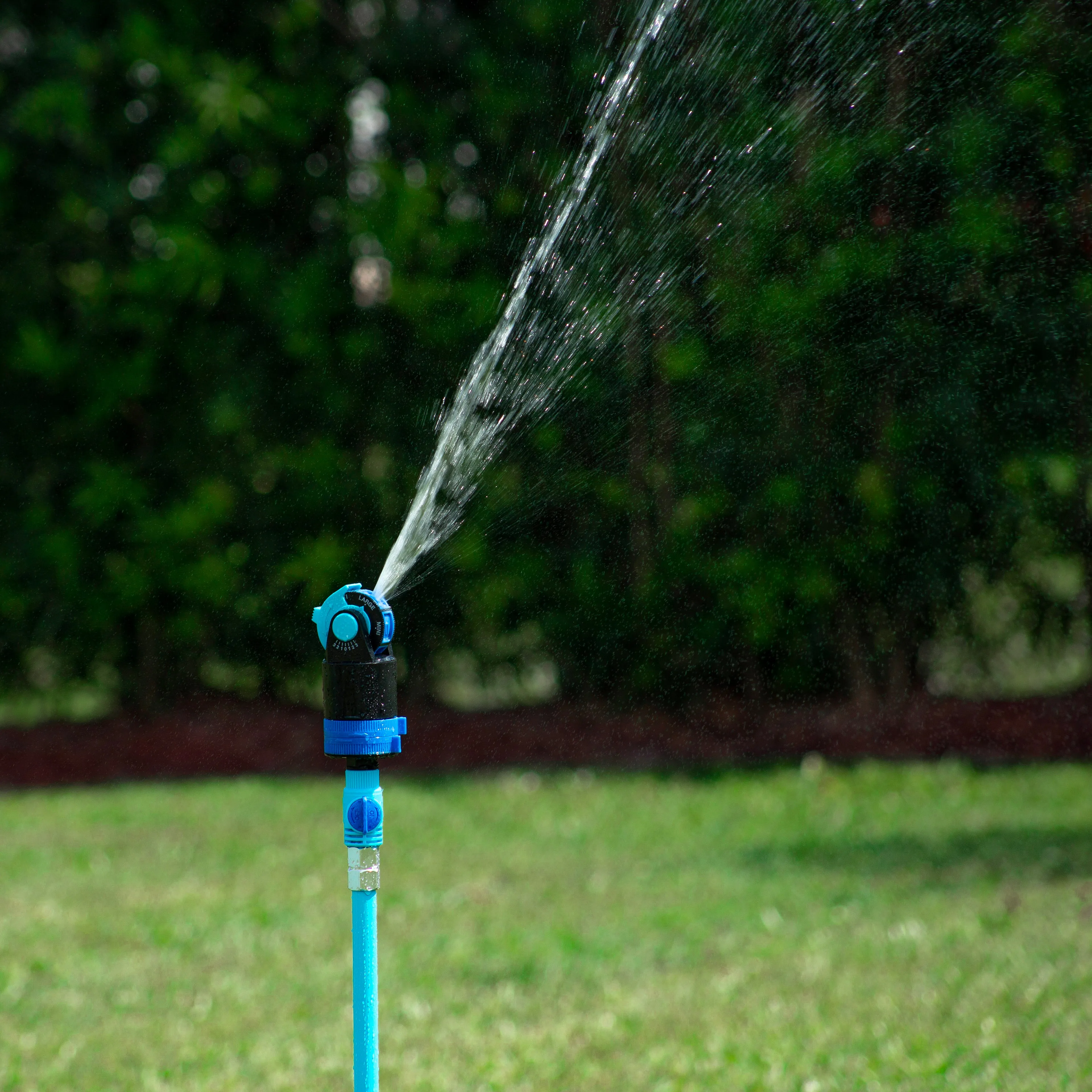 Aqua Joe AJ-6PSTB Indestructible Turbo Drive 360° Telescoping Tripod Lawn & Garden Sprinkler | 6 Spray Patterns | 4,500 Sq. Ft. Max Coverage