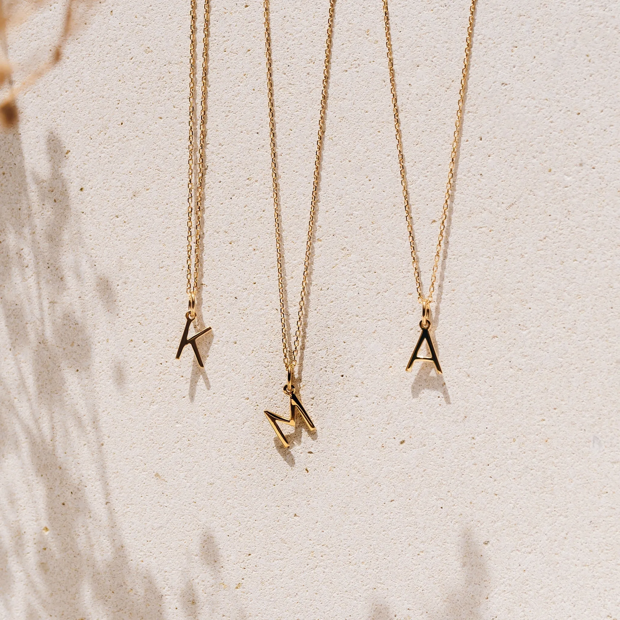 B Necklace / Gold Initial Necklace