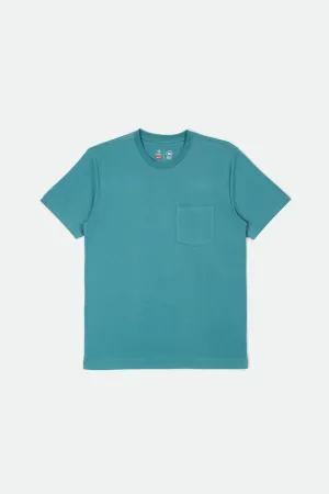 Basic S/S Pocket Tee - Aqua