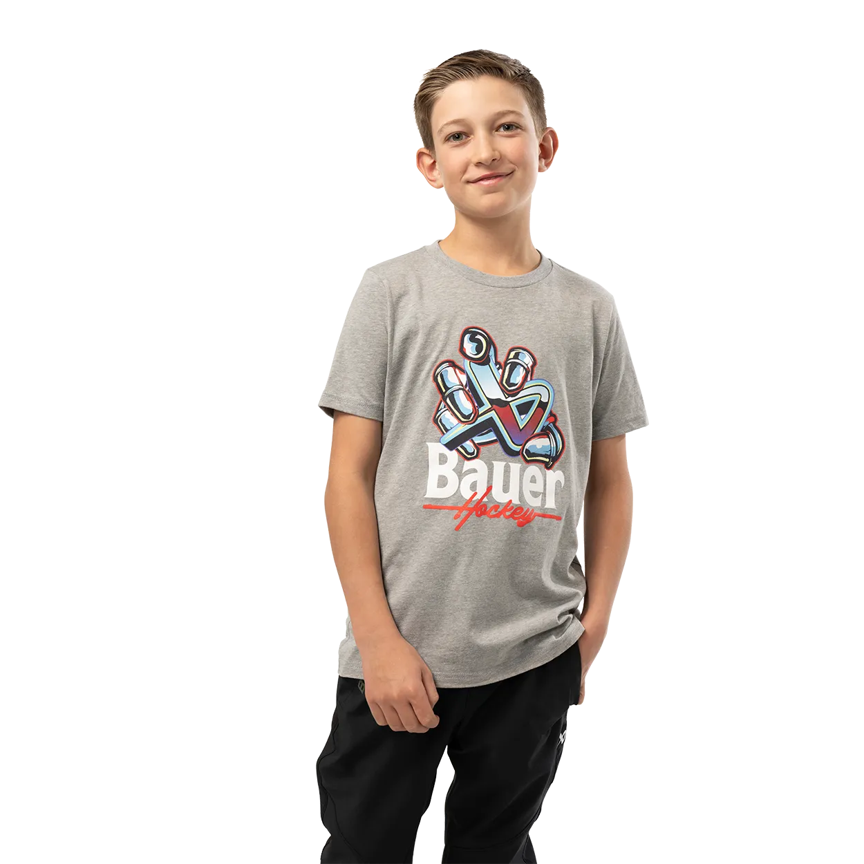 BAUER SHORTSLEEVE ICON GRAB TEE YOUTH