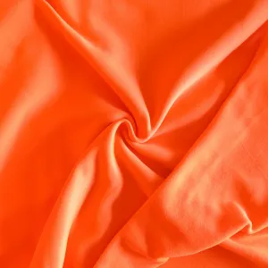 Blaze Orange Hi Vis Powerstretch Fleece Knit Fabric