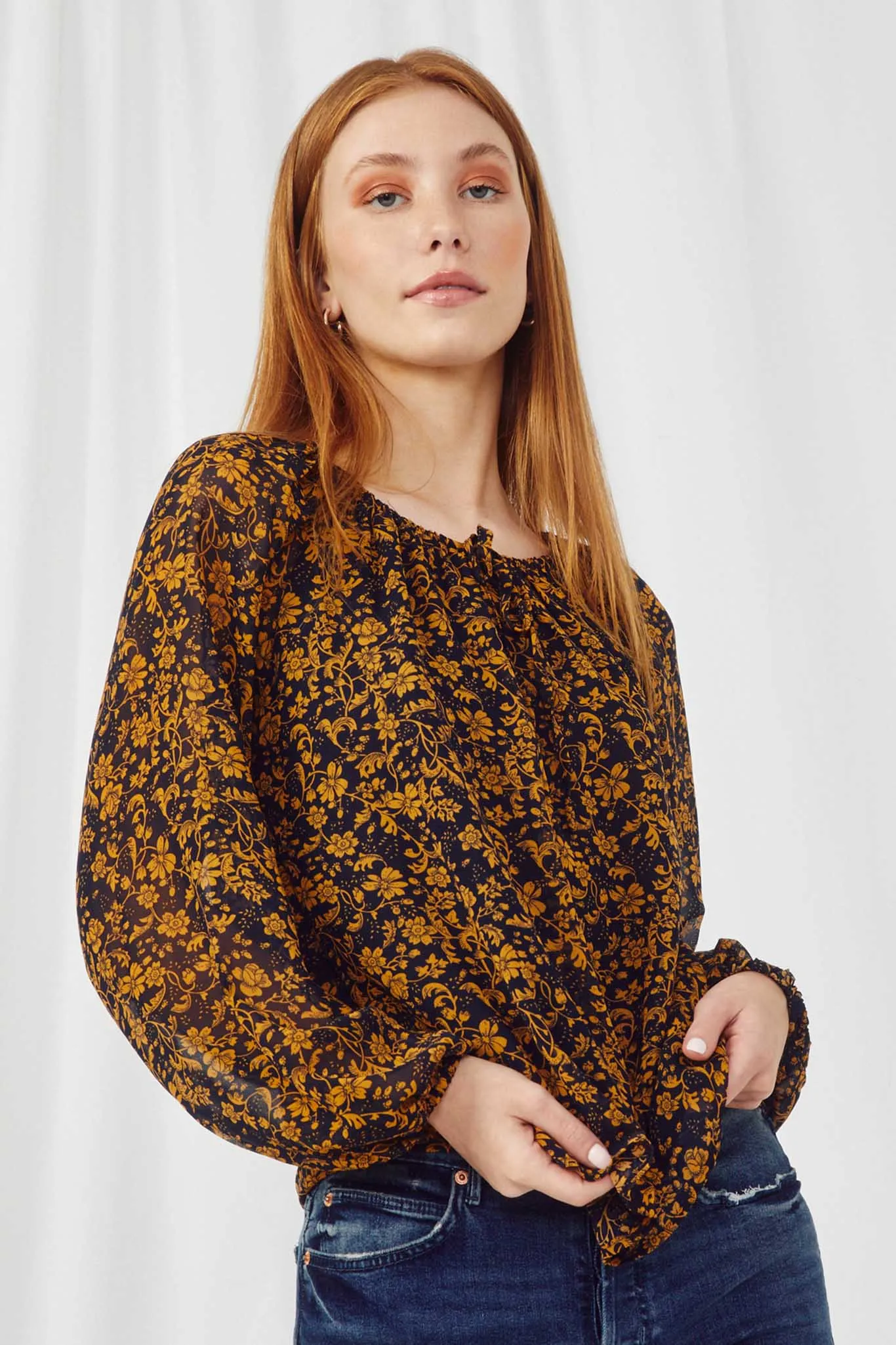 Botanical Print Top