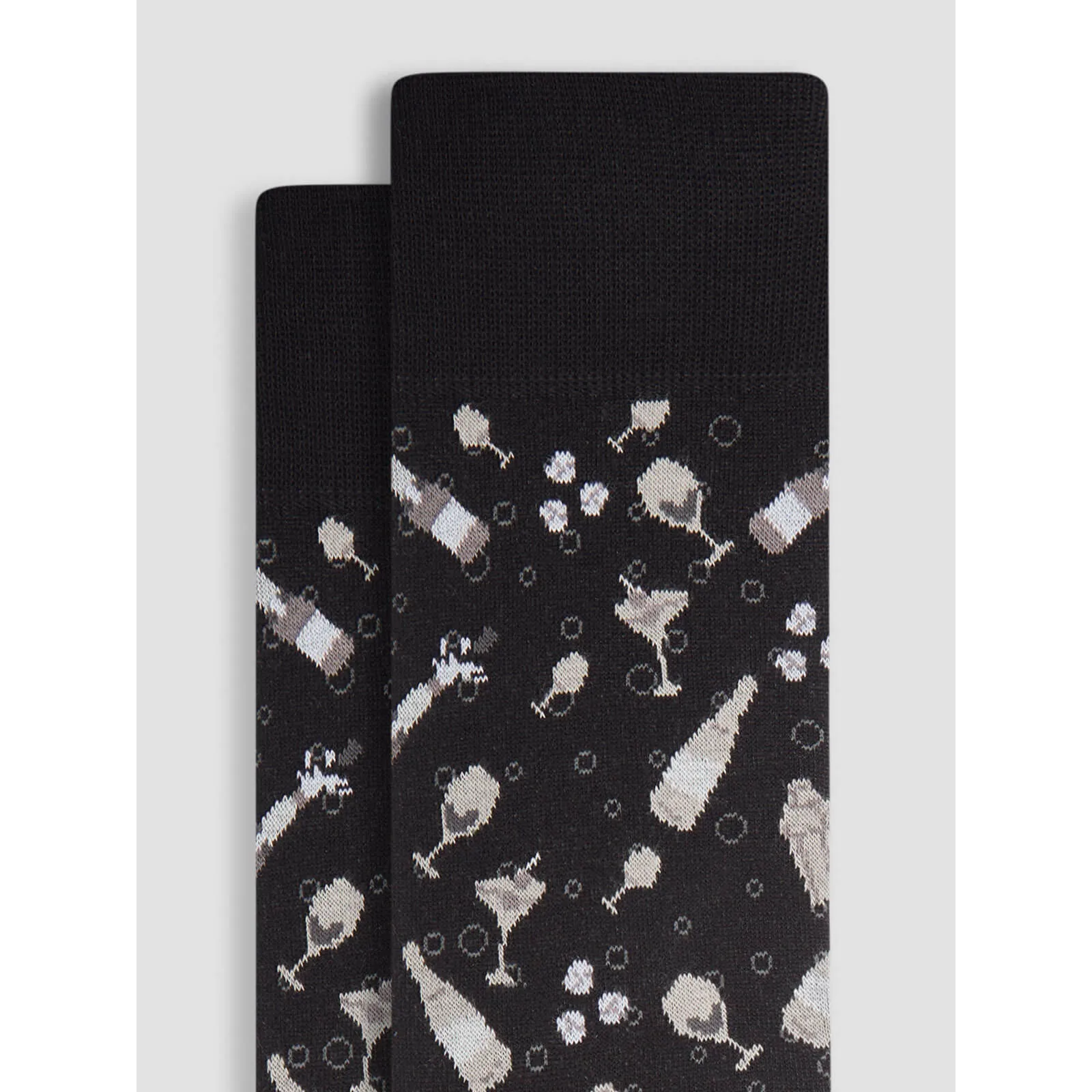 Bugatchi Celebration Mercerized Socks - Black