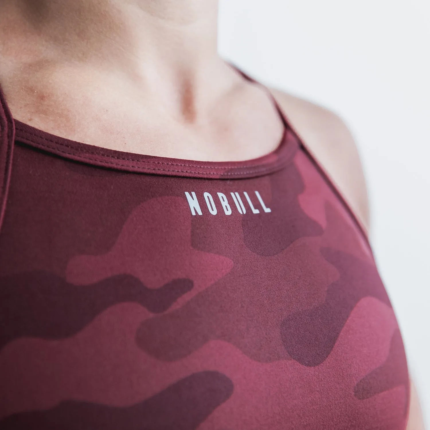 Camo Matte High-Neck Sports Bra