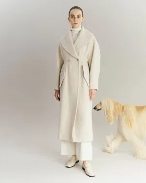 Cape collar Narrow line coat