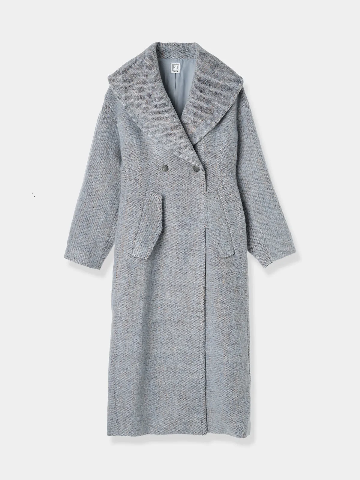 Cape collar Narrow line coat