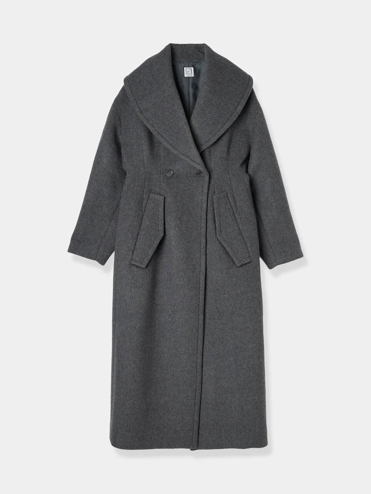 Cape collar Narrow line coat