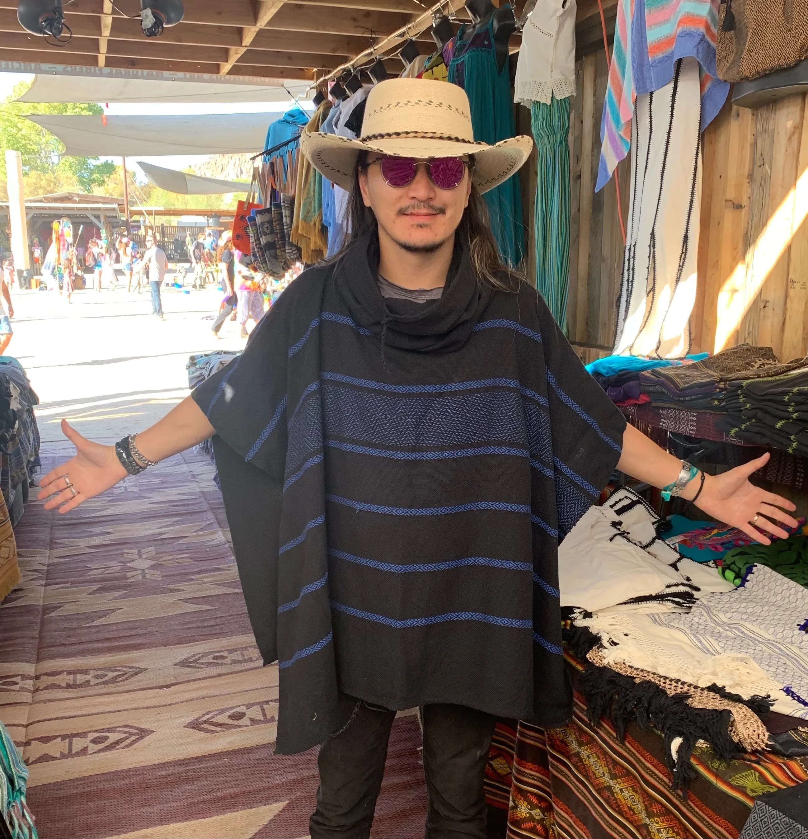 Carmen Cowl Neck Poncho