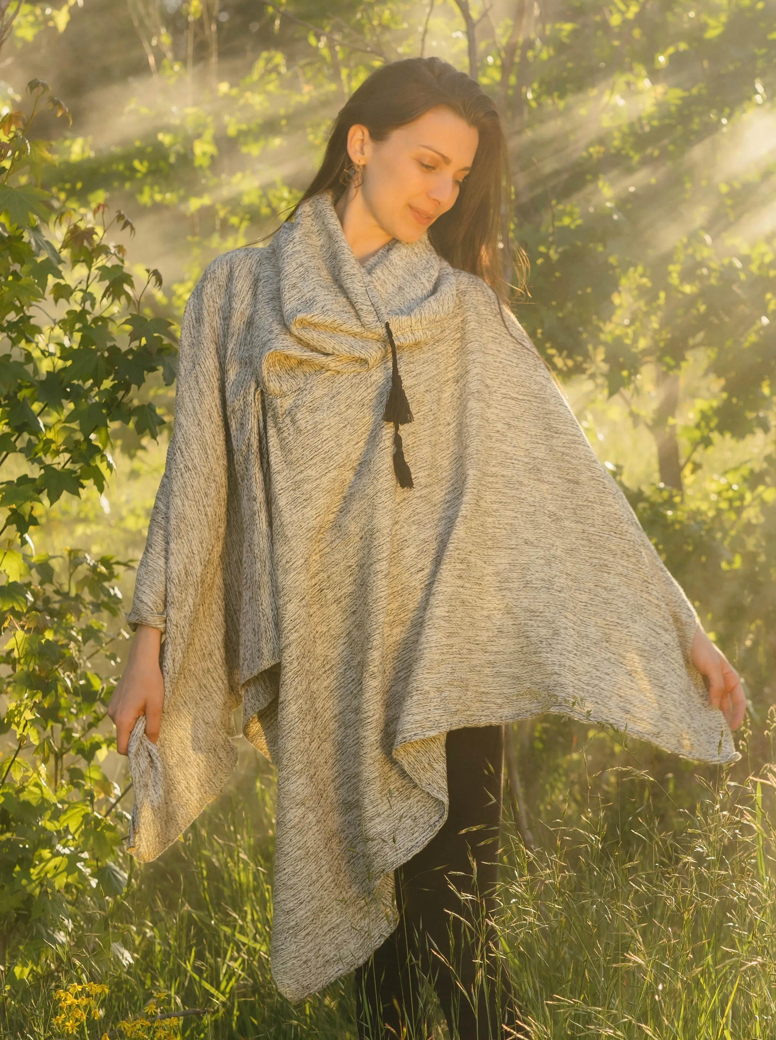 Carmen Cowl Neck Poncho