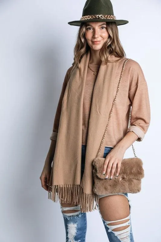 Cashmere Feel Winter Long Scarf