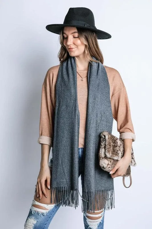 Cashmere Feel Winter Long Scarf