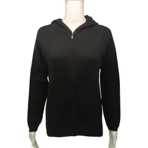 Cashmere Hoodie in Black