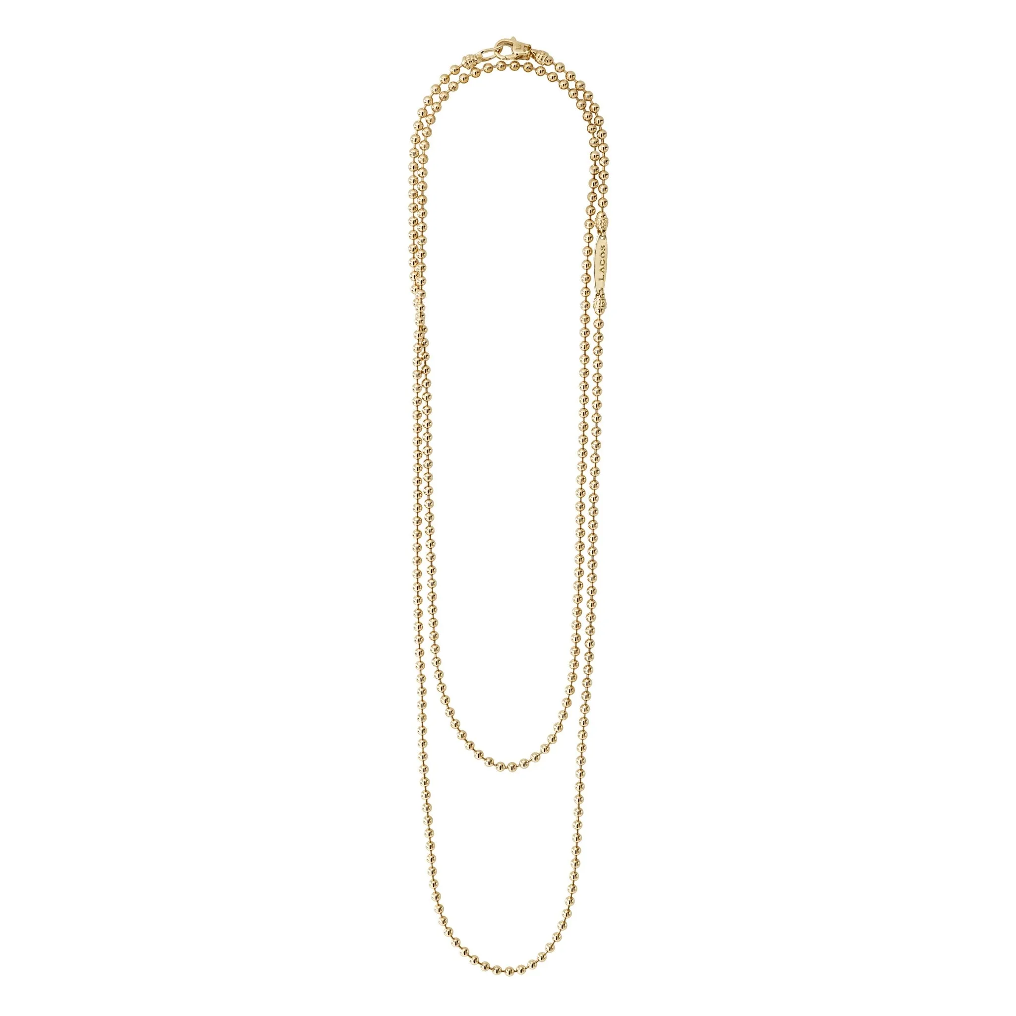 Caviar Gold 18K Gold Beaded Necklace