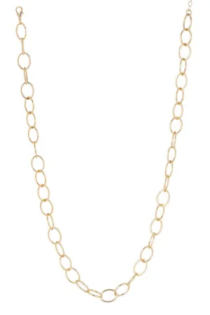 Chain bracelet and necklace set - gold