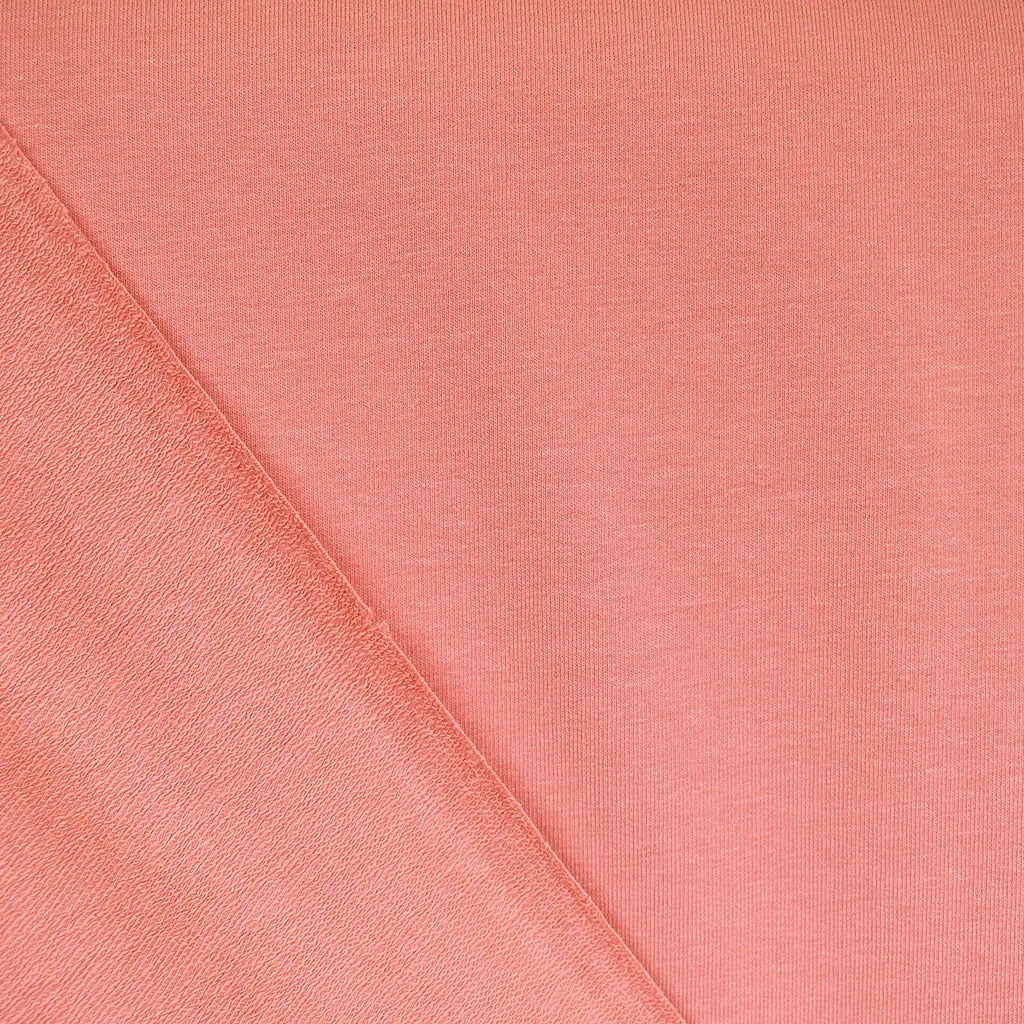 Classic Cotton Jersey French Terry Solid Salmon