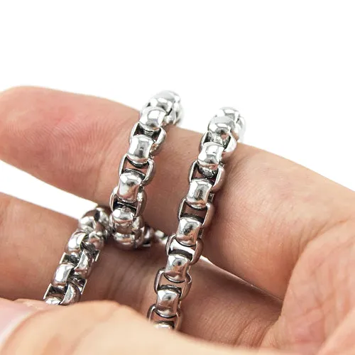 Classy Men Stainless Steel Box Chain Bracelet