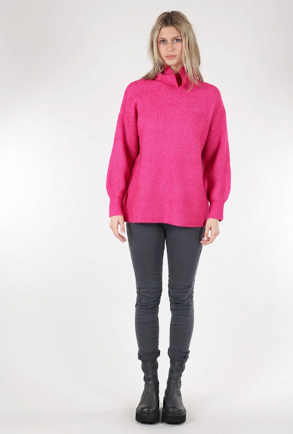 Cora Sweater, Fuchsia