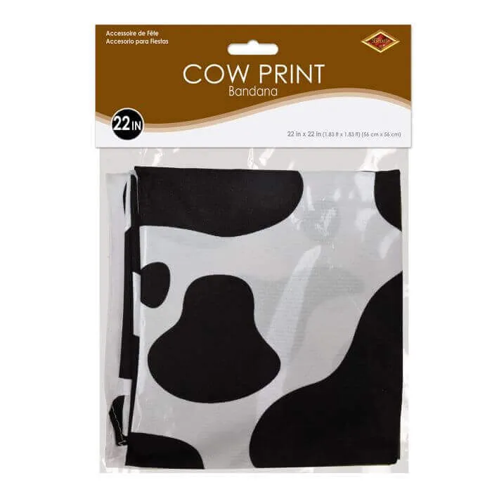 Cow Print Bandana