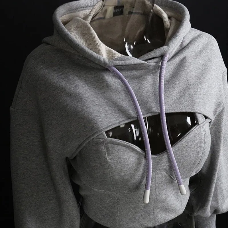 Crop Hoodie Pullover