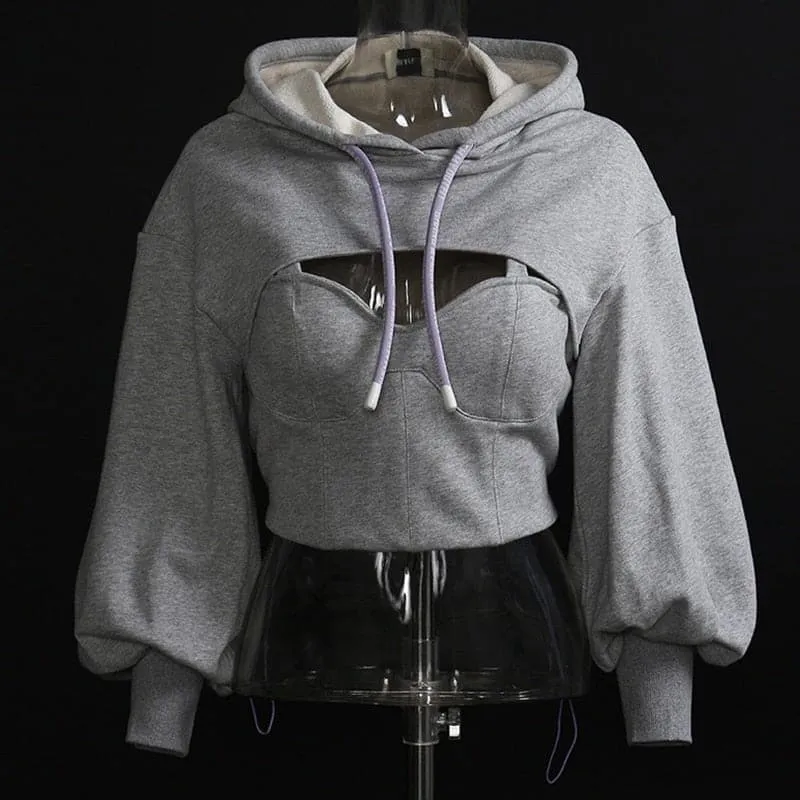 Crop Hoodie Pullover