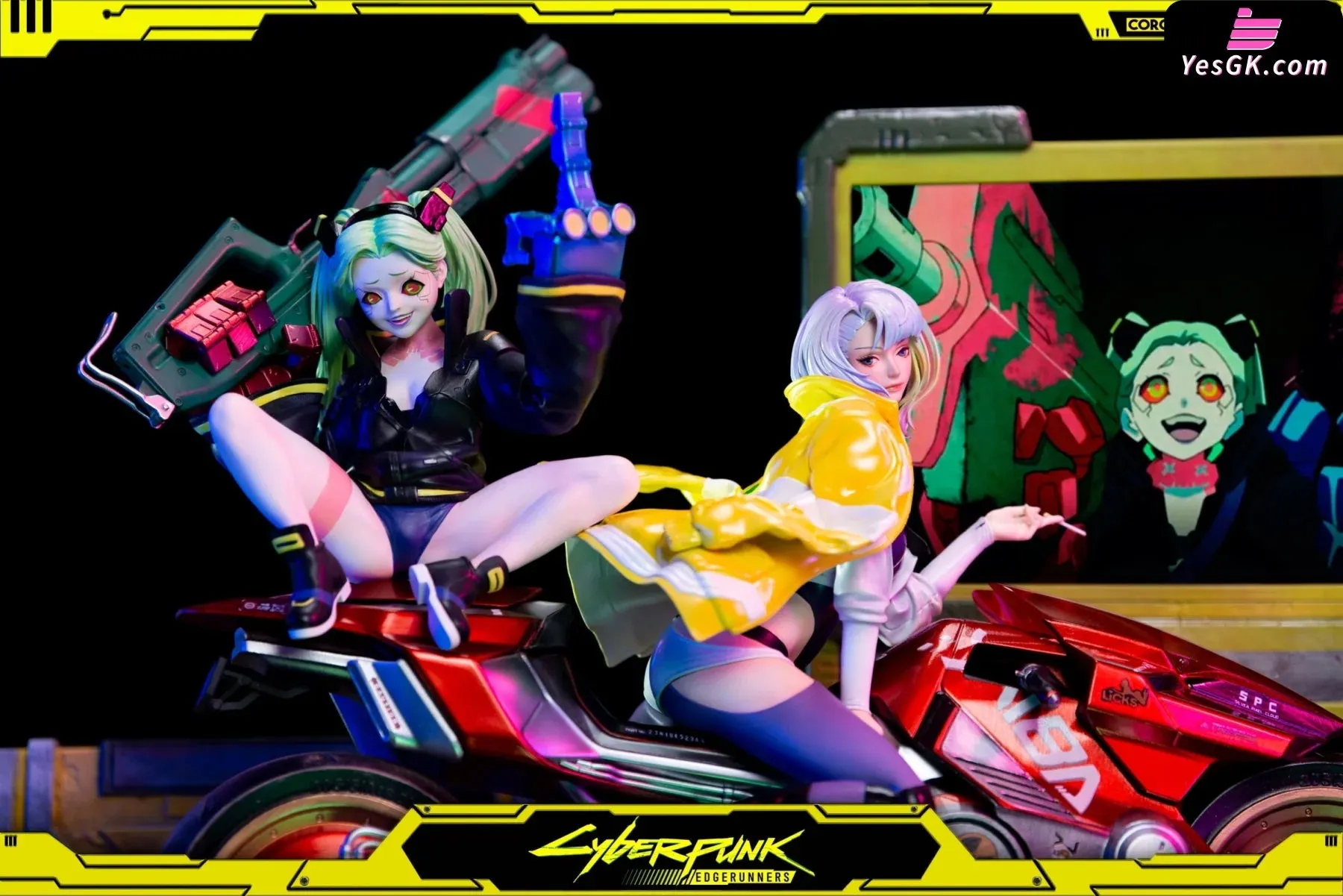 Cyberpunk: Edgerunners Lucy & Rebecca Statue  - Dtalon Studio & Corgi progkit Studio [In-Stock]