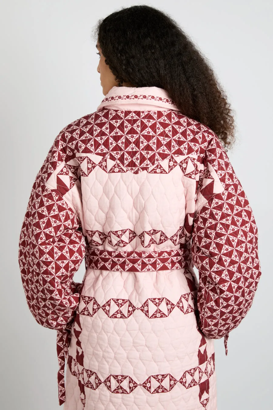 dahlia quilted coat - patchwork