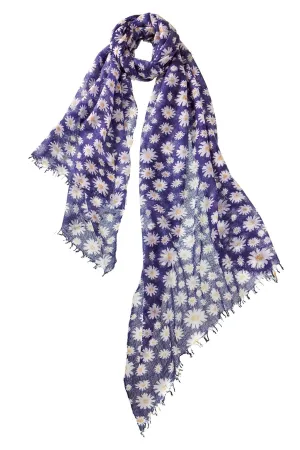 Daisy Scarf - Blueberry