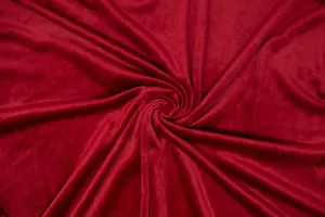 Deep Red - THICC Stretch Fleece - 1/2 Metre