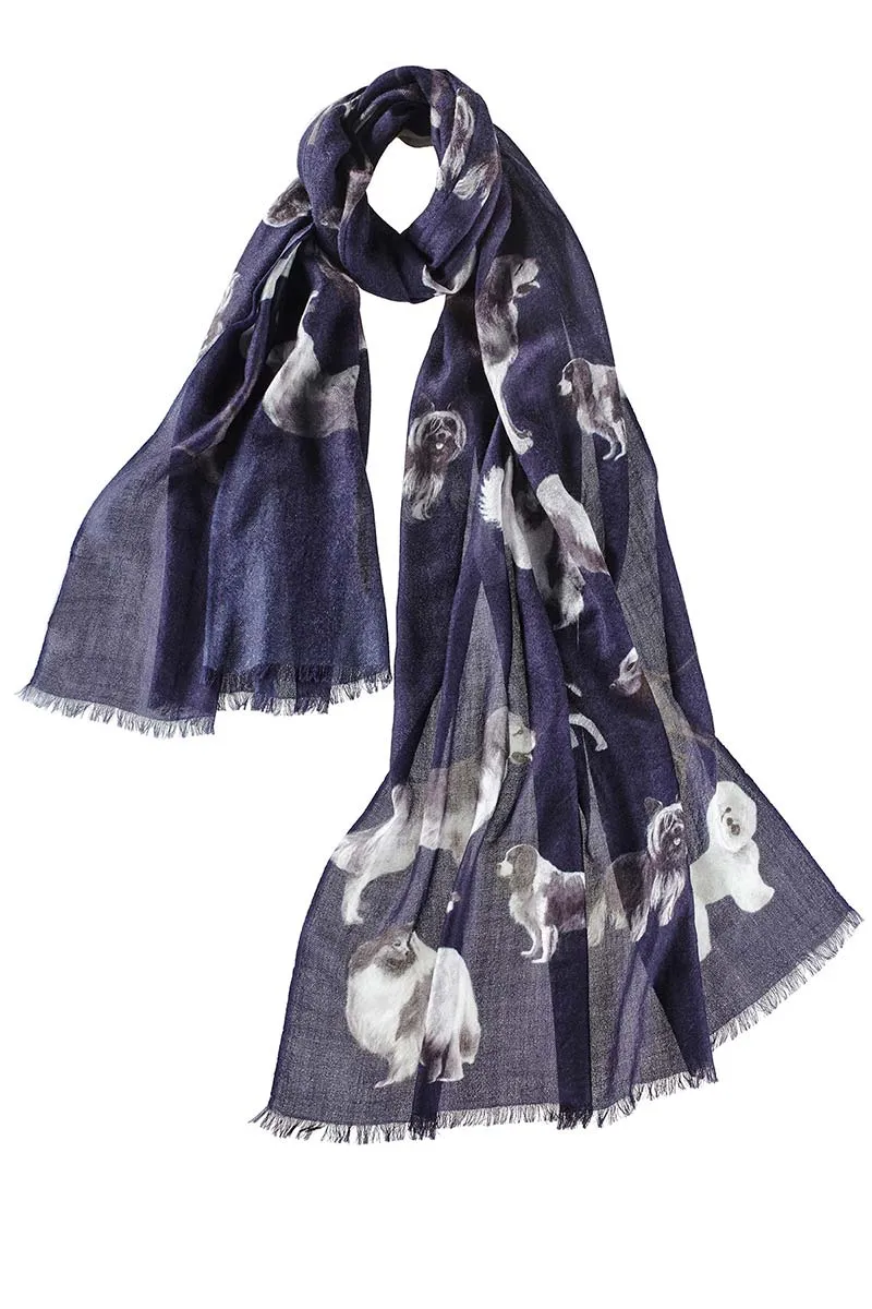 Dog's Life Scarf - Navy