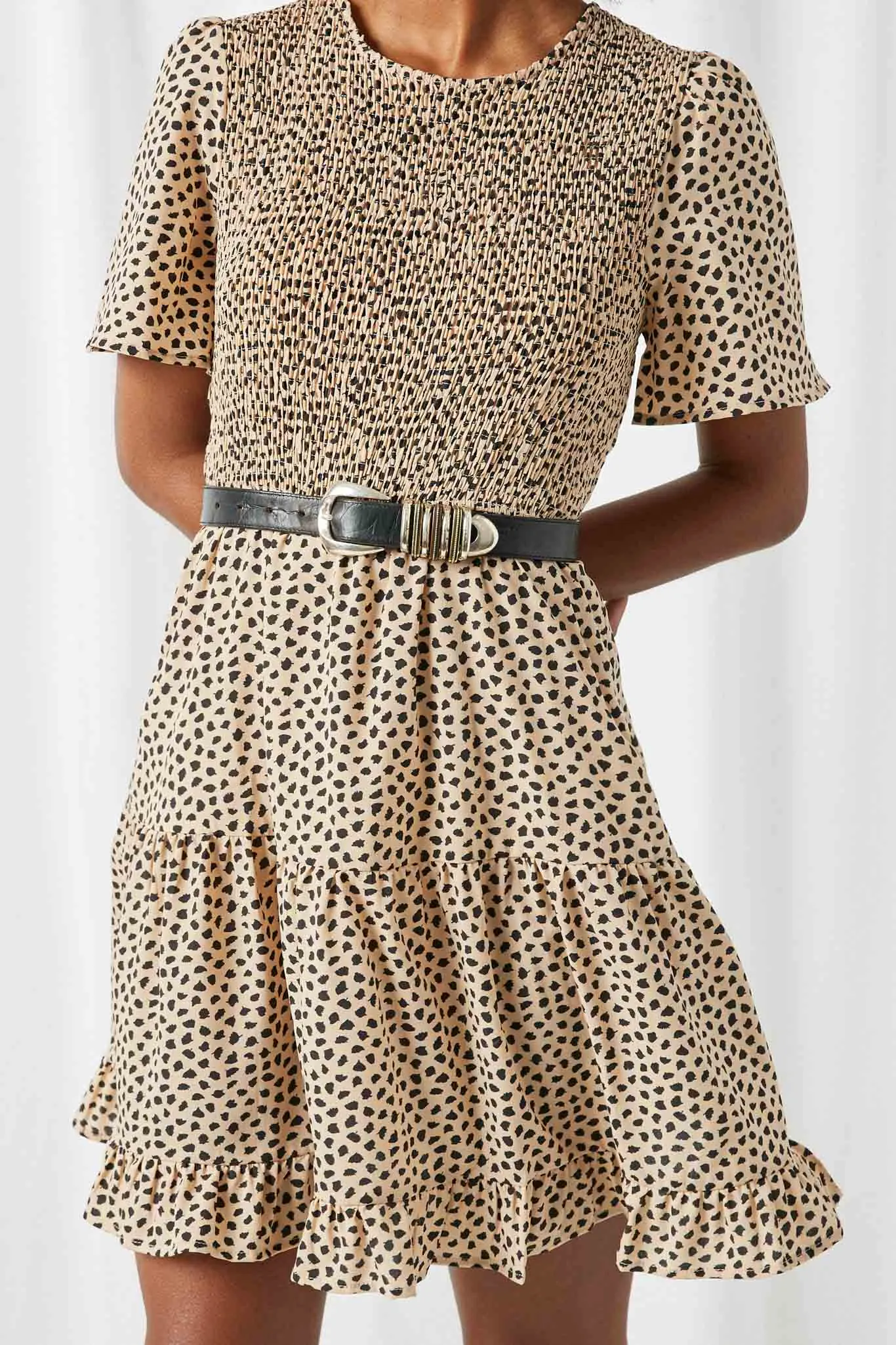 Dotted Mini Dress