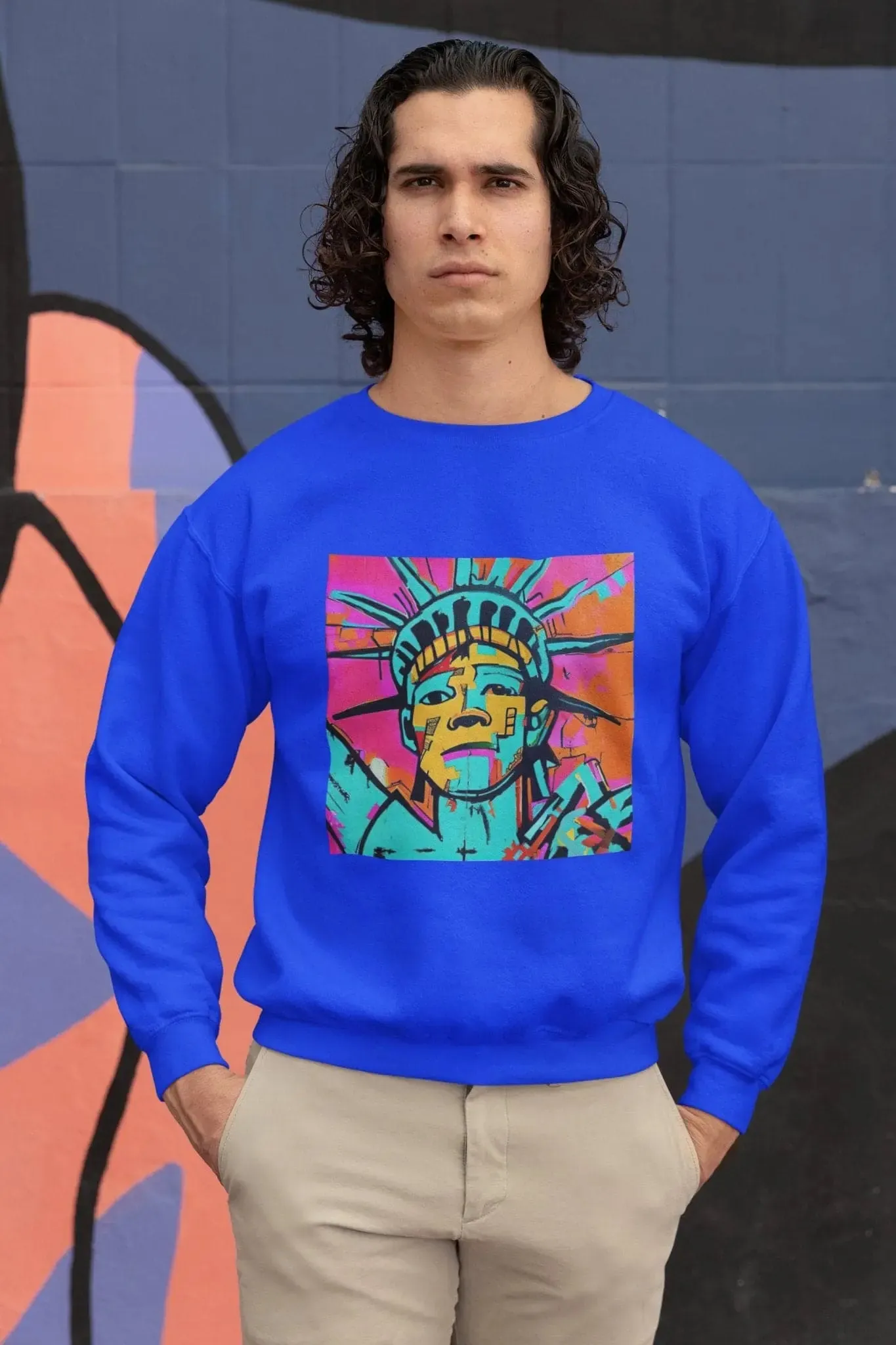 Dystopian Liberty Premium Heavyweight Non-Hooded Sweatshirt