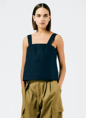 Eco Poplin Strappy Top