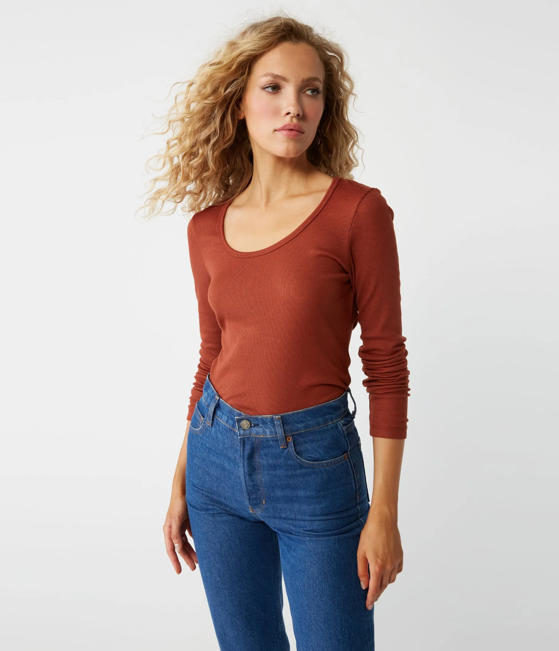 Emilia Scoop Neck Tee