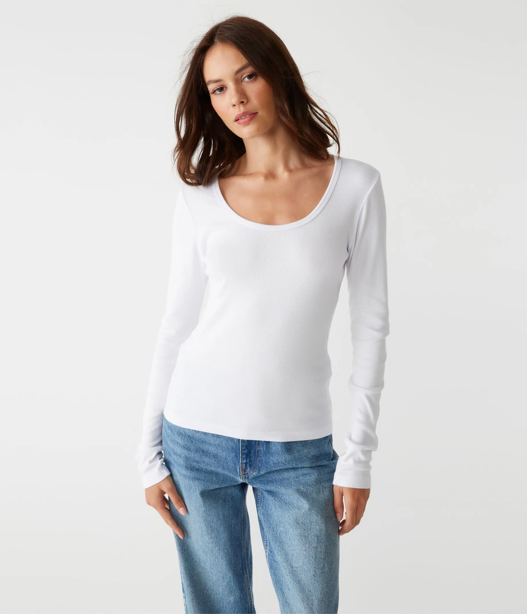 Emilia Scoop Neck Tee