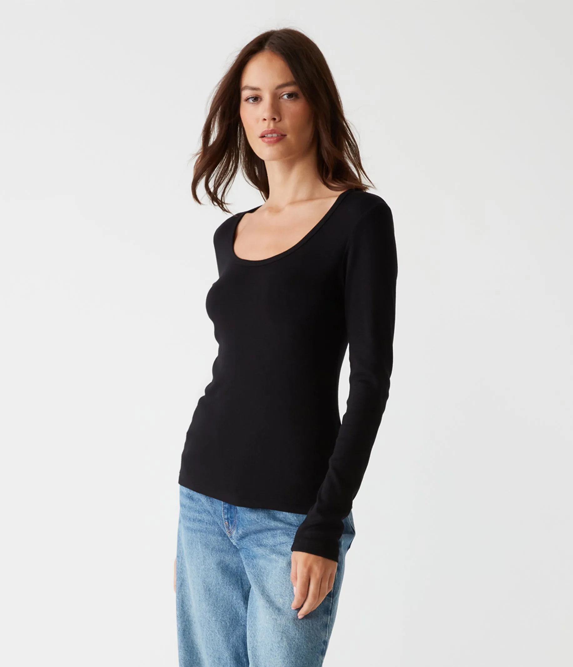 Emilia Scoop Neck Tee