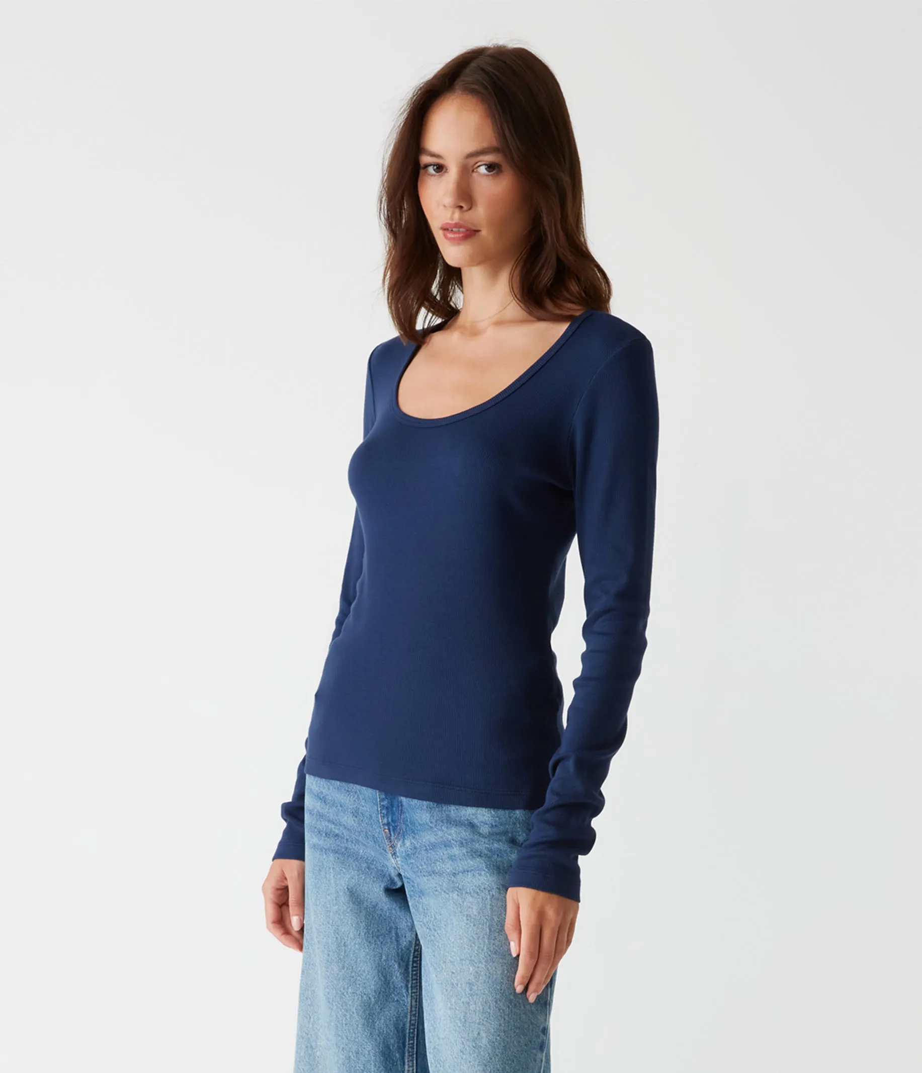 Emilia Scoop Neck Tee