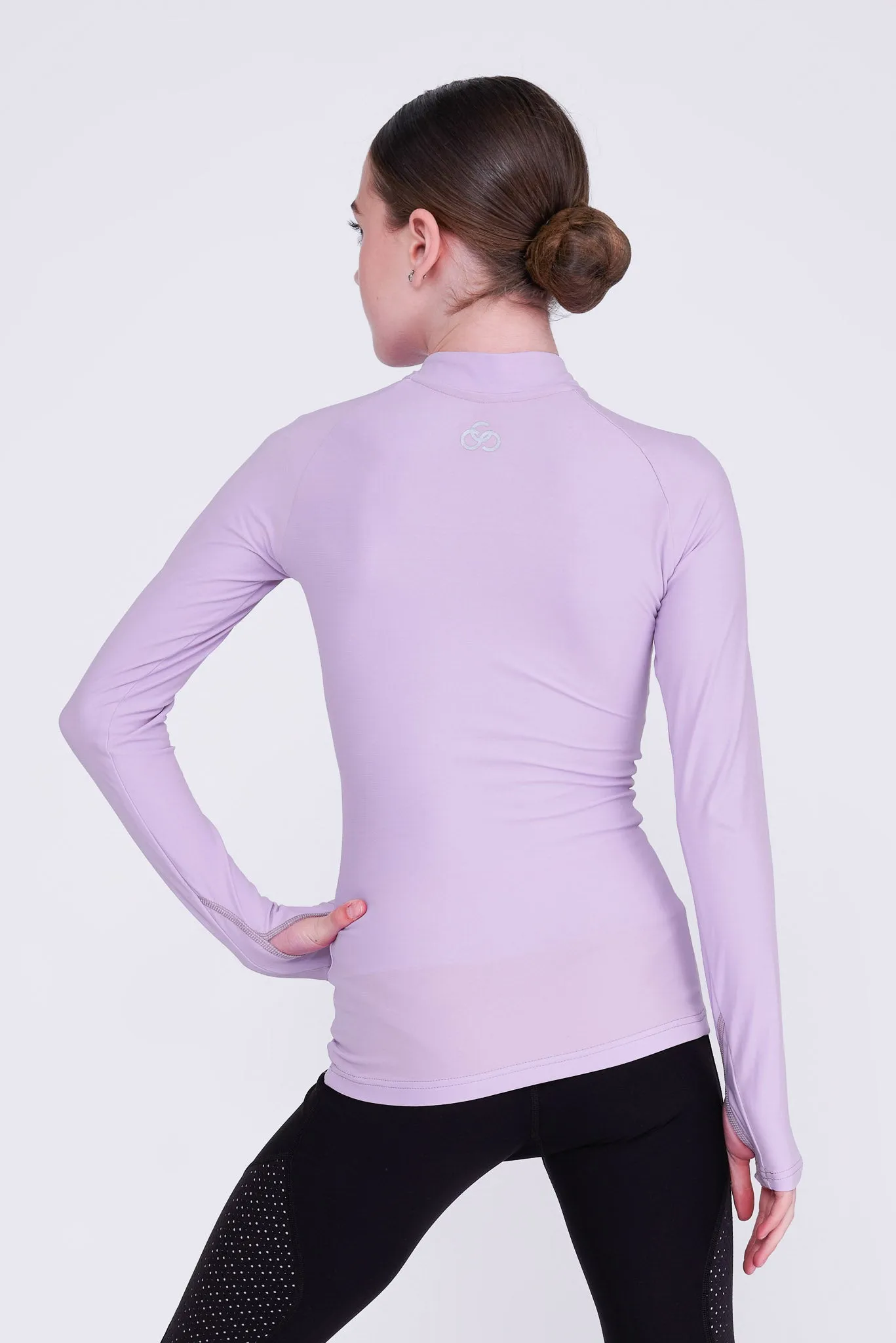 Empower Padded Half-Zip Top in Amethyst